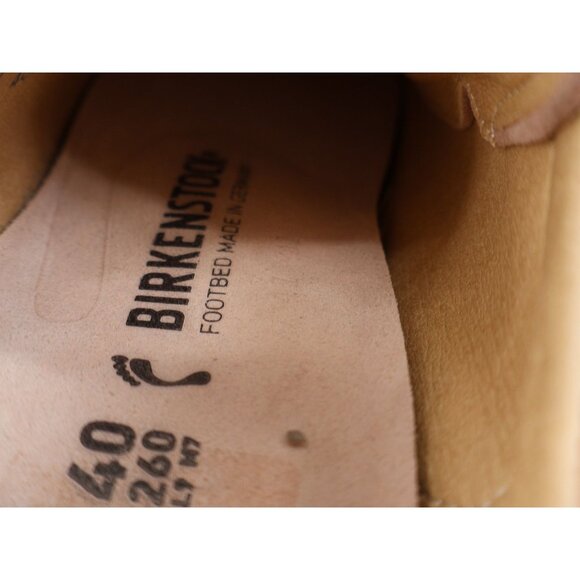 Birkenstock Bend Low Sneakers Women 40 9 Blush Pink Suede Leather Lace Up Shoes - Picture 14 of 16